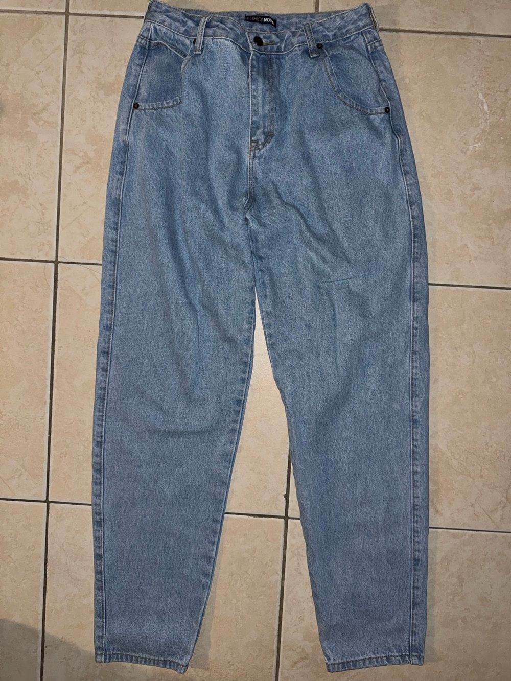 Fashion Nova Light Blue Boyfriend Jeans